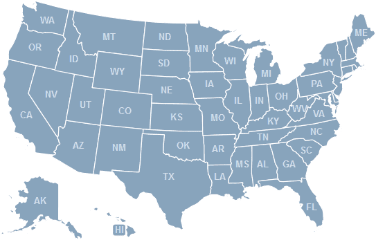 united states of america map